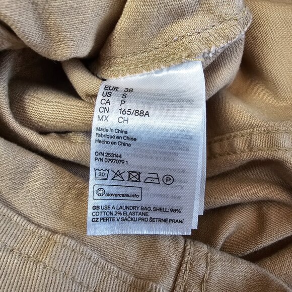 Divided Denim‎ Khaki Overall Button Dress  Size: S Excellent Used Condition - Picture 6 of 7